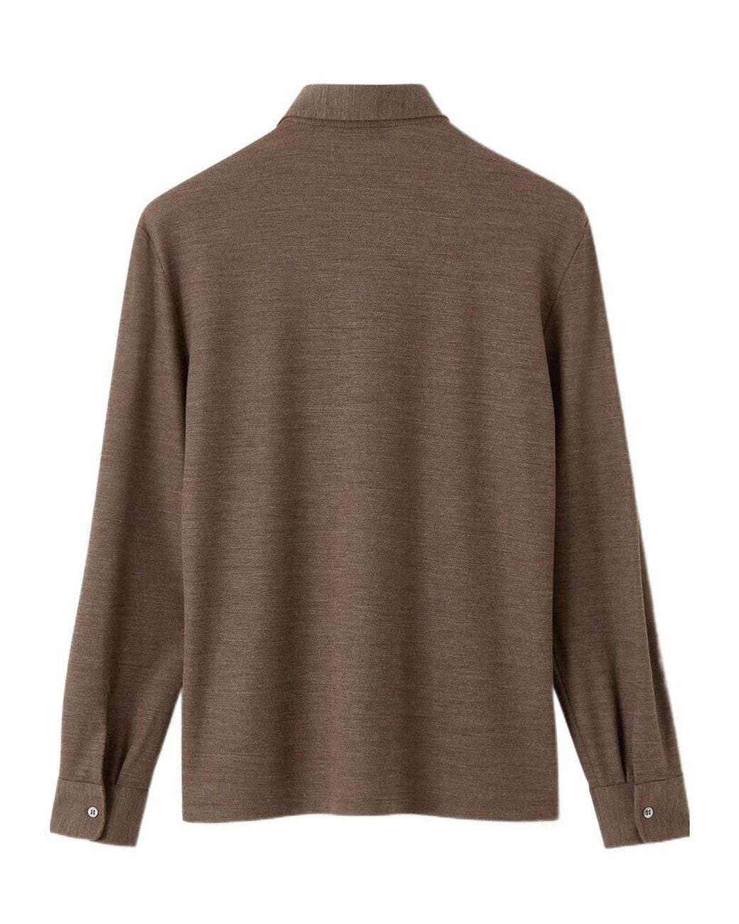 Loro Piana Brown Colmegna Polo Shirt for men