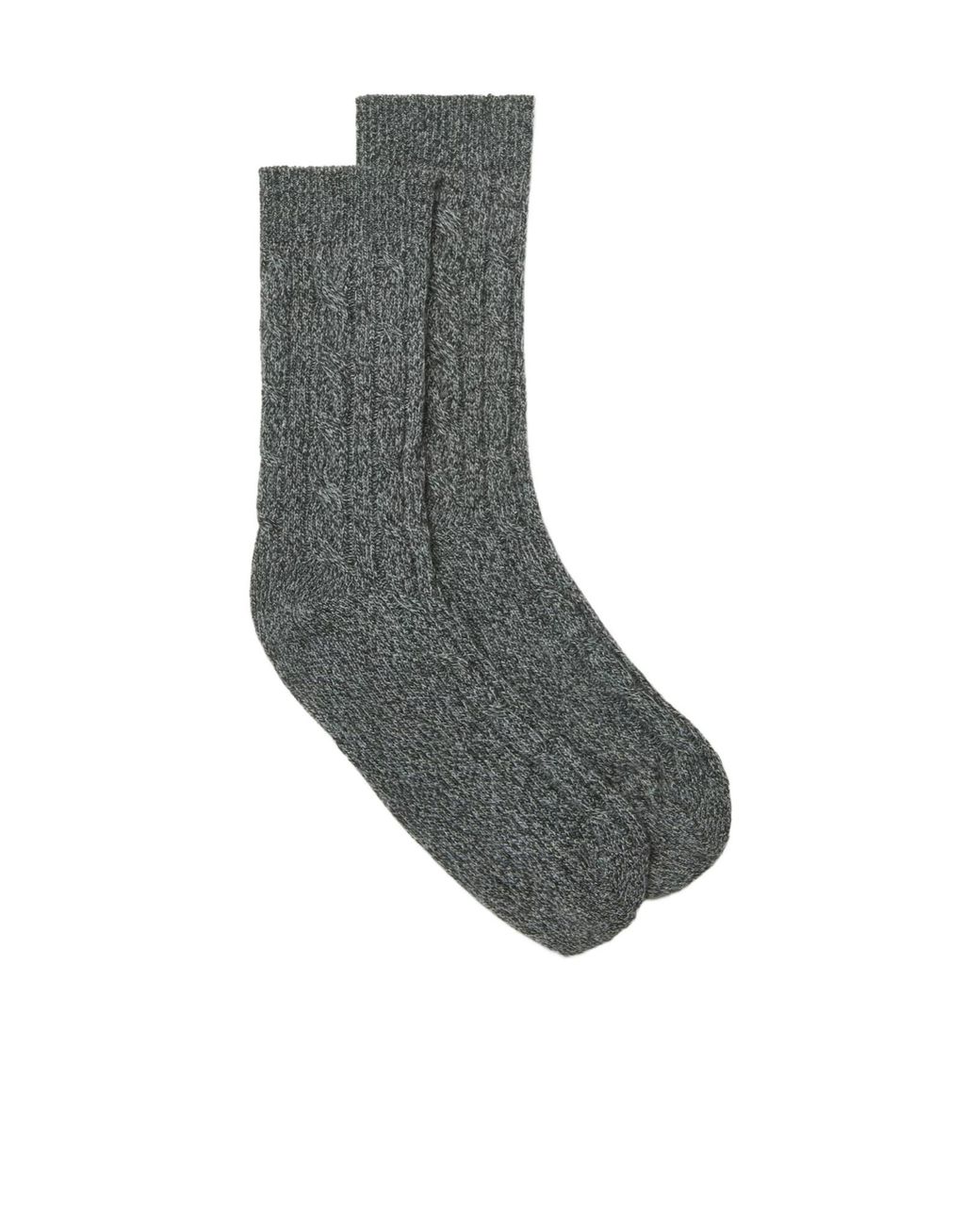 Loro Piana Gray Treccia Socks for men