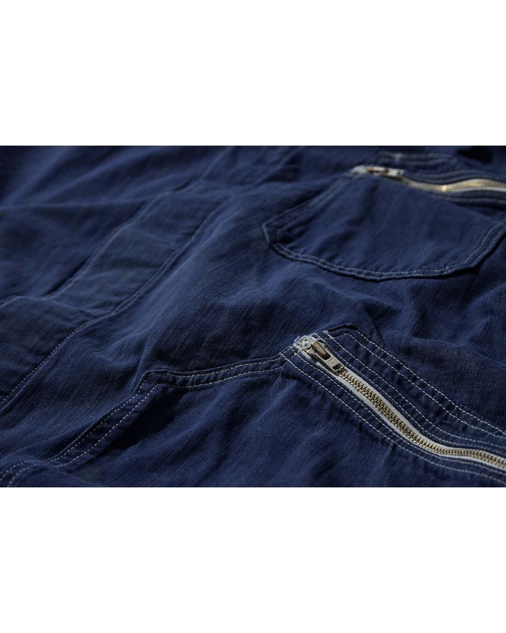 Visvim Blue Zip-Pocket Jacket for men