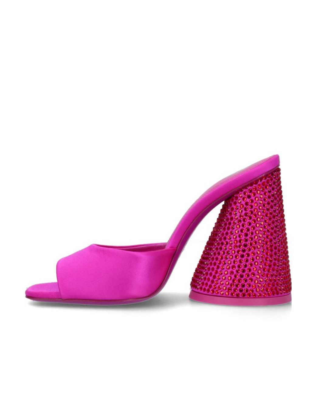 The Attico Pink The Luz Chunky Heel Mule
