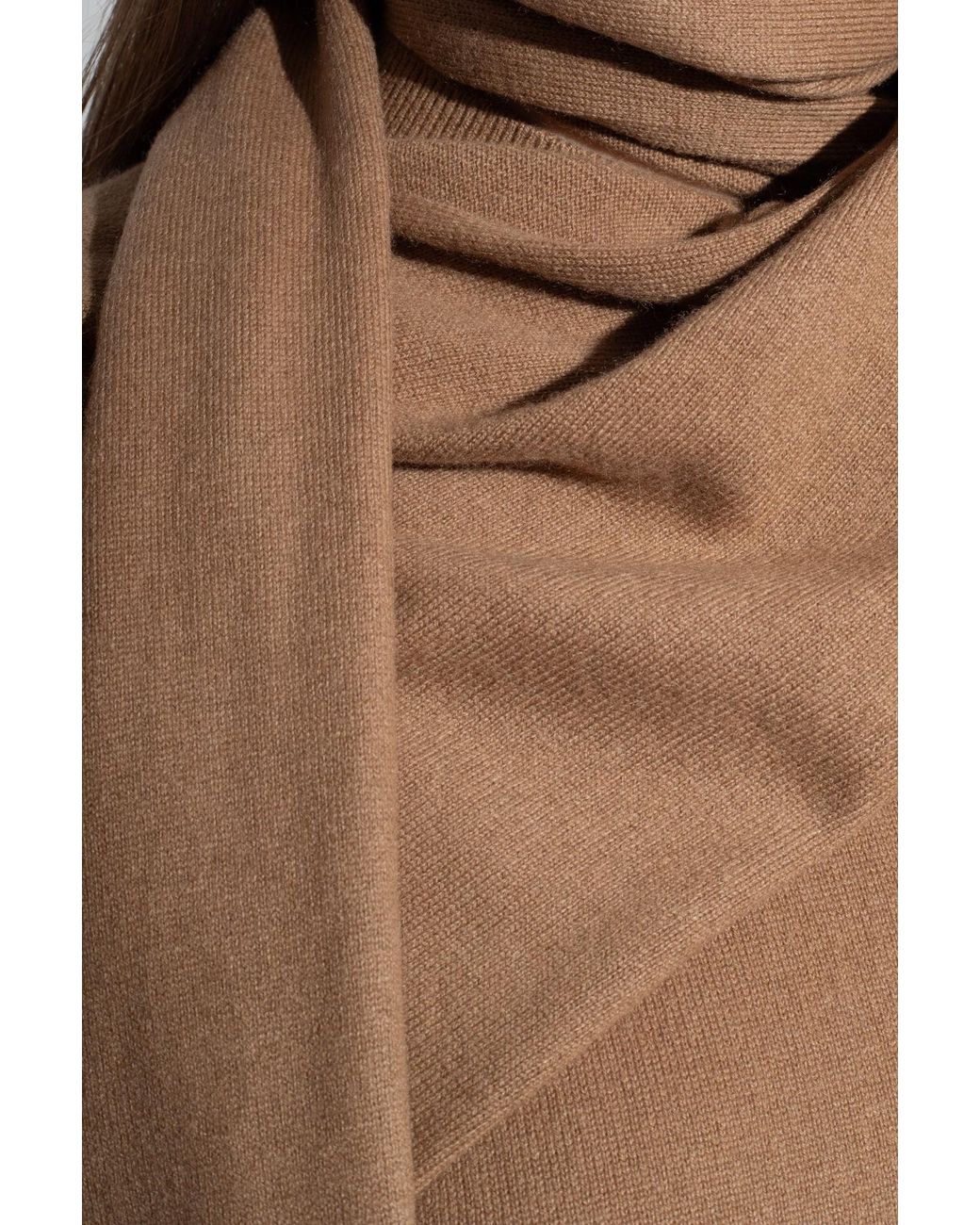 Ferragamo Natural Ferragamo Long-Sleeved Scarf Jumper
