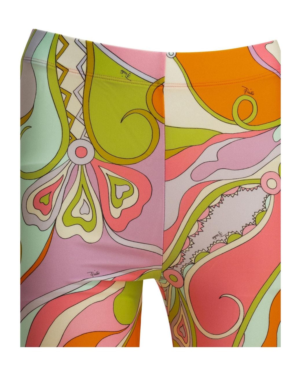 Emilio Pucci Red Pucci Orchidee Printed Leggings