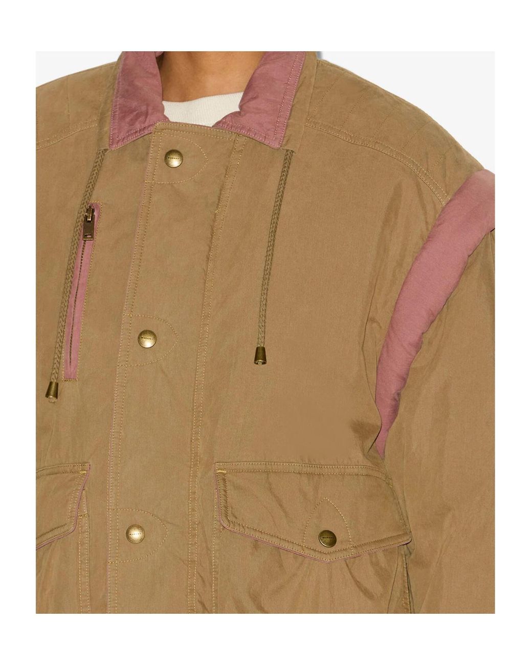 Isabel Marant Brown Isabel Marant Étoile Desha Drawstring Neck Jacket