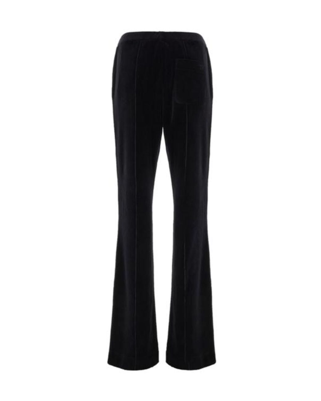 Tom Ford Black Logo-Embroidered Velvet Trousers