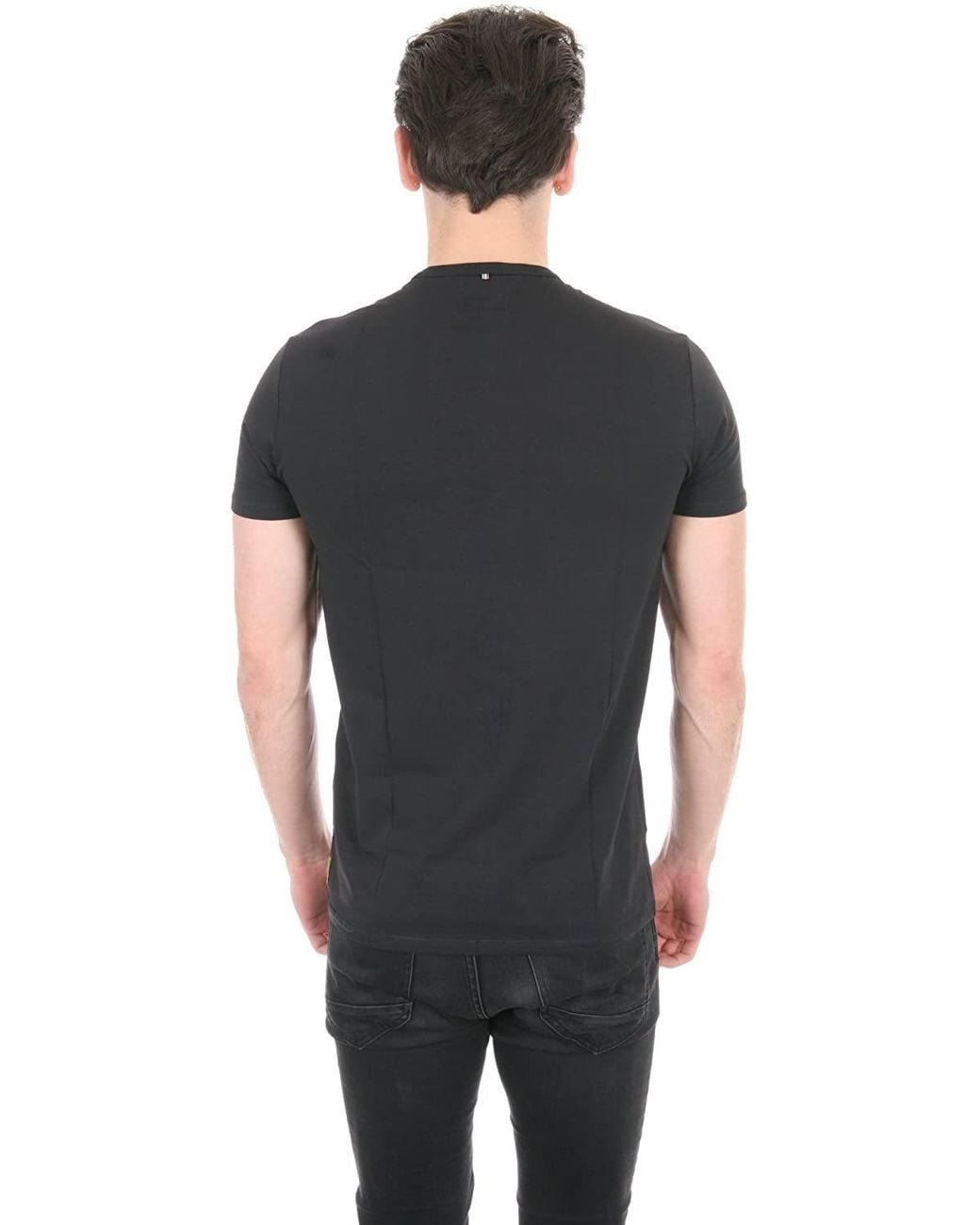 Armani Jeans Black Logo Details T-Shirt for men