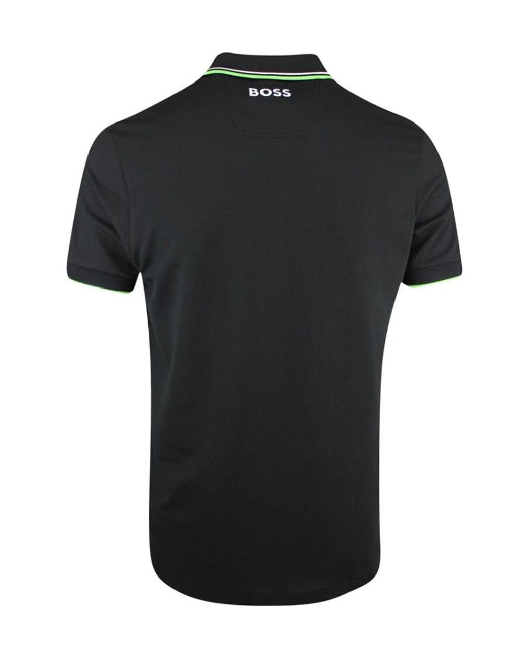 Boss Black Embroidered-Logo Polo Shirt for men
