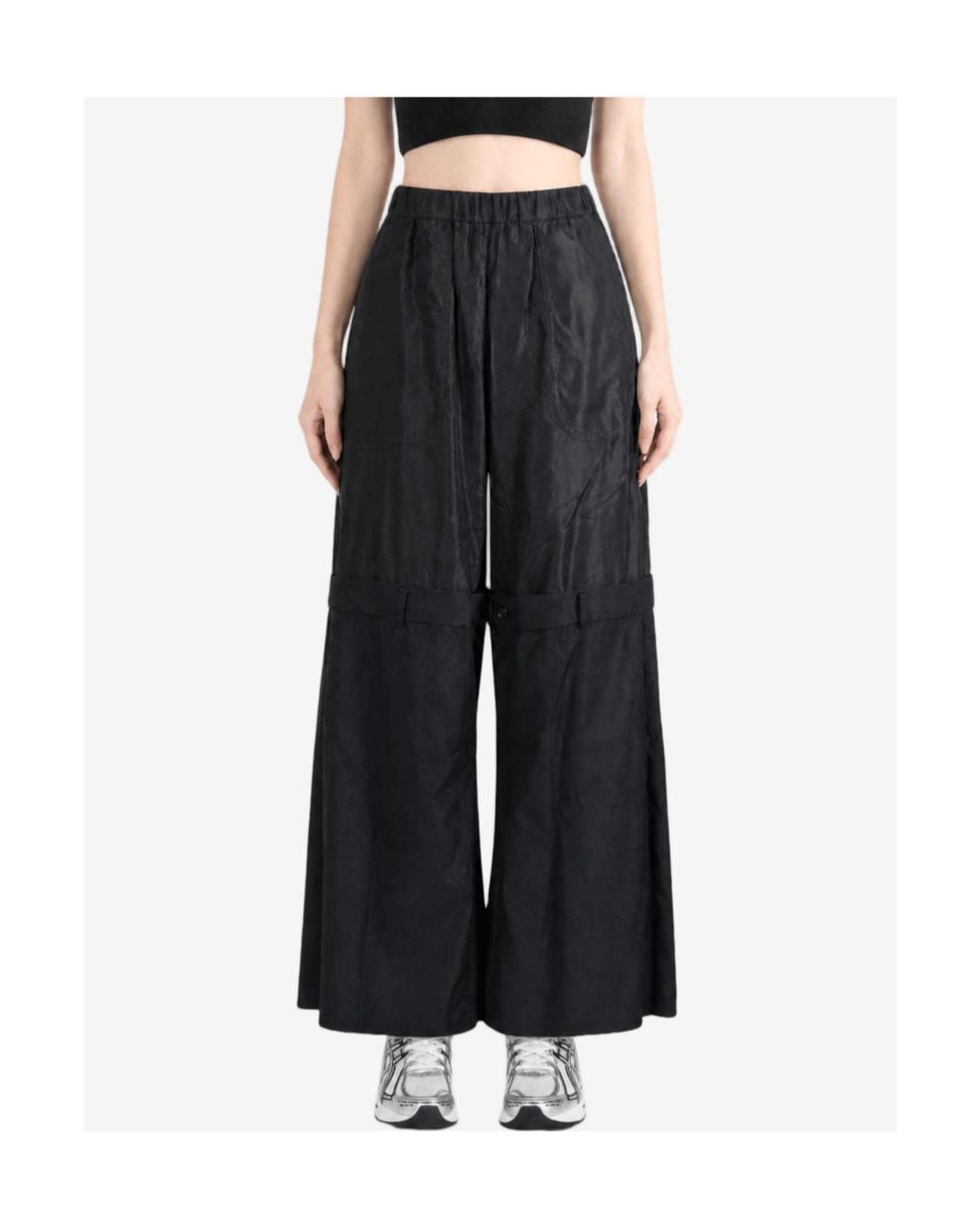 Comme des Garçons Gray Elastic-Waist Casual Trousers