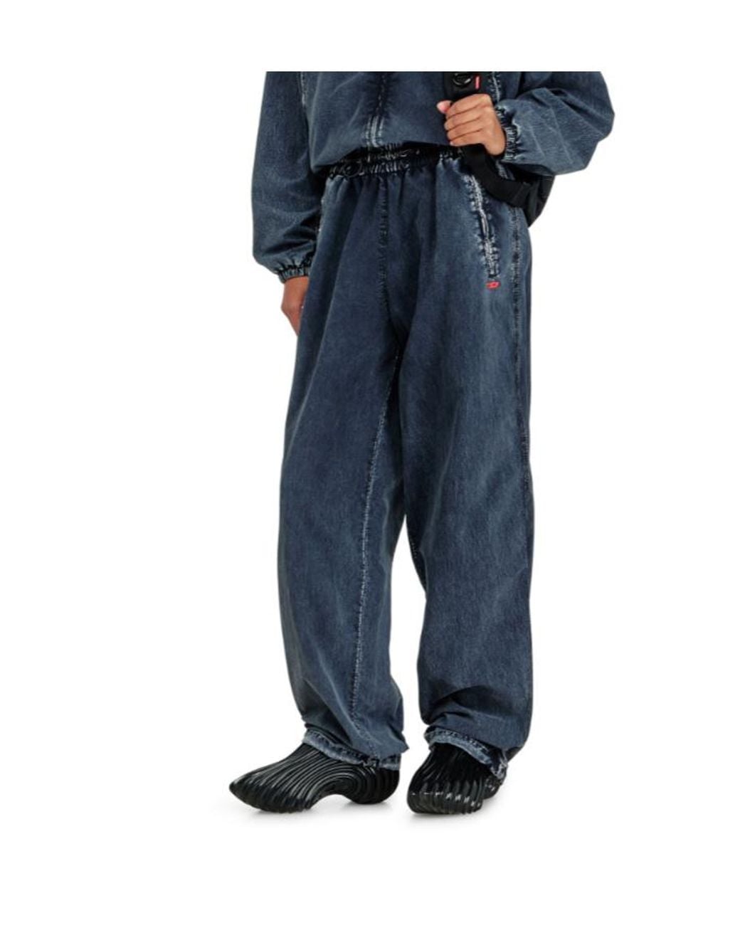 DIESEL Blue P-Apyri Wide-Leg Pants