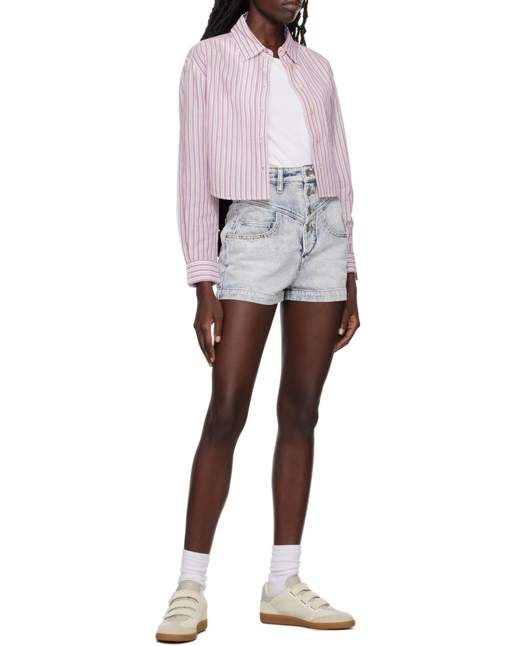 Isabel Marant White Beth Low-Top Sneakers