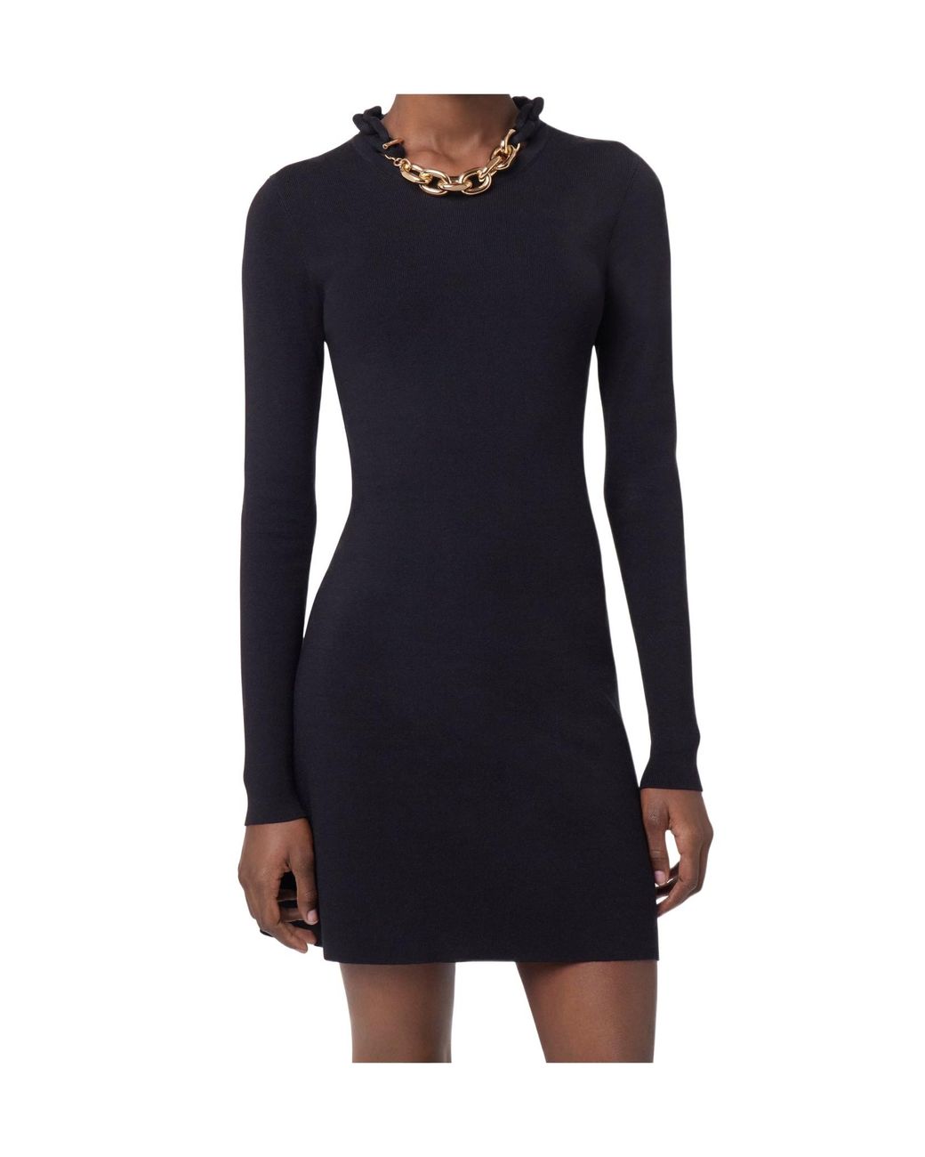 Rabanne Black Short Knitted Dress