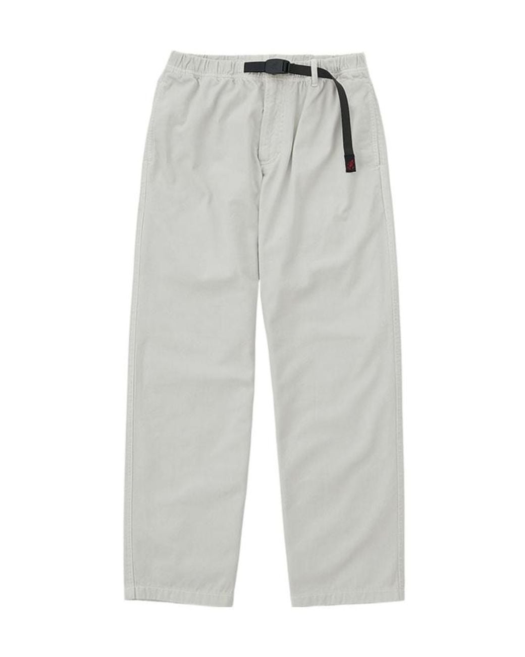Gramicci Gray Straight-Fit Belted Trousers for men