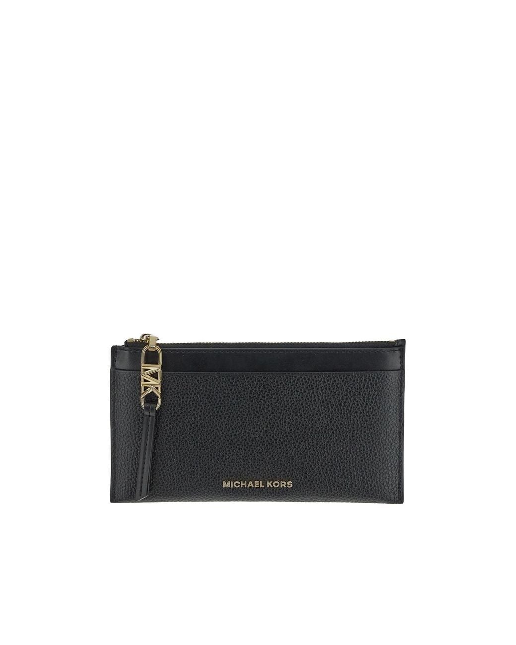 MICHAEL Michael Kors Black Michael Kors Zip-Around Slim Wallet