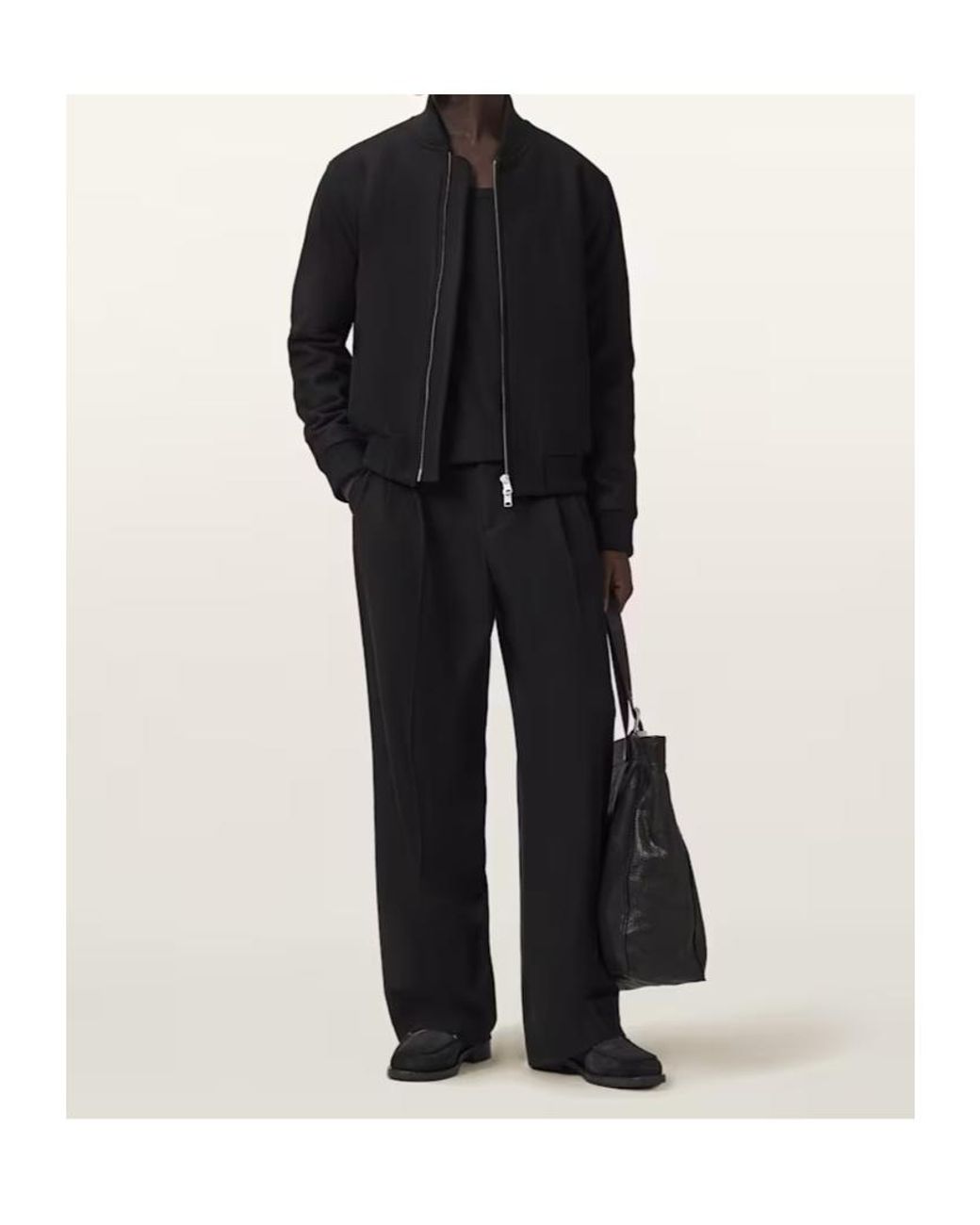 AllSaints Black Long-Sleeved Casual Jacket for men