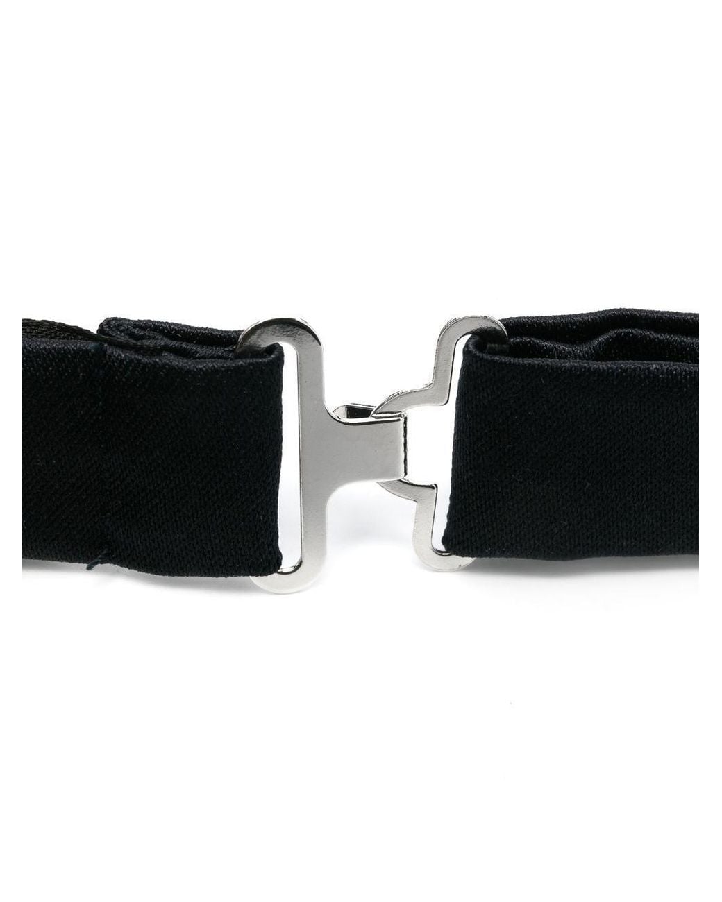 Tagliatore White Hook And Eye Fastened Papillon Bow Tie for men