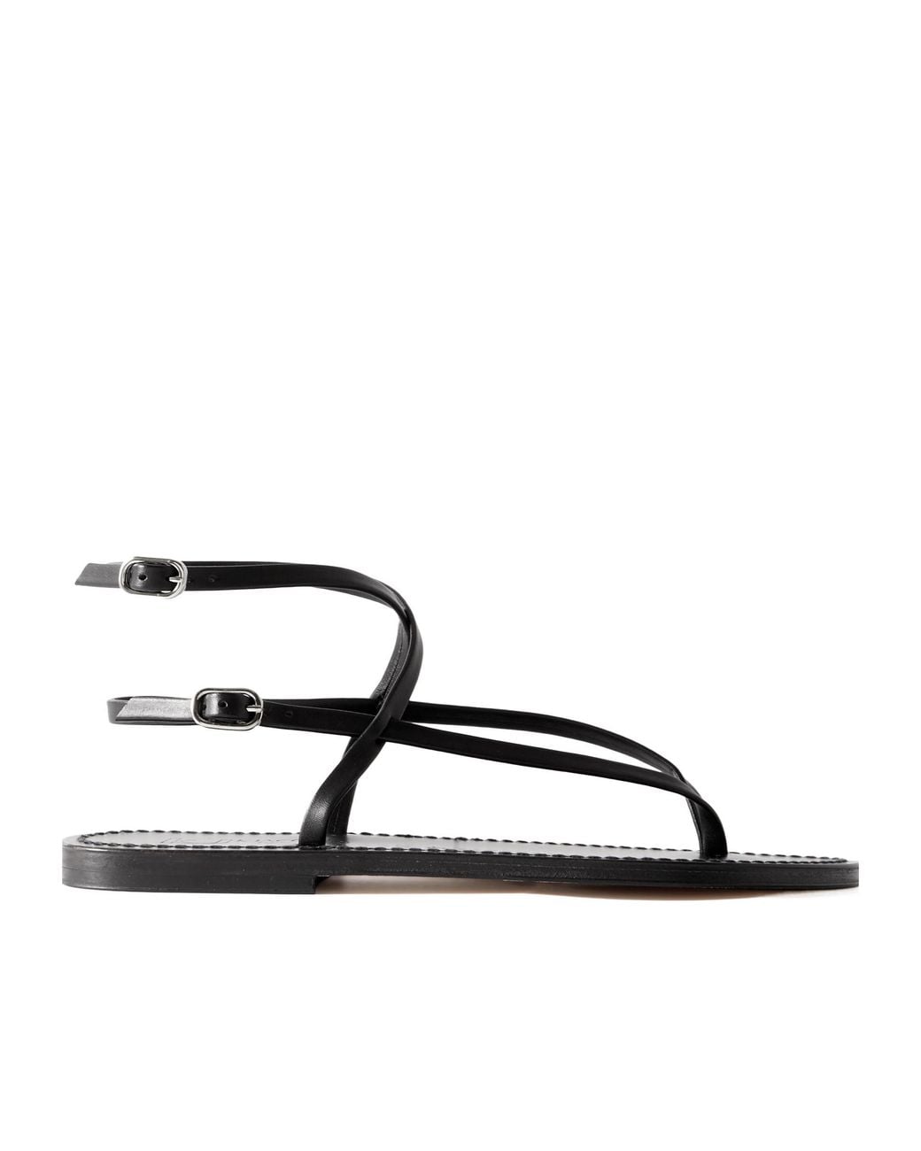 K. Jacques Brown Abako Leather Sandals