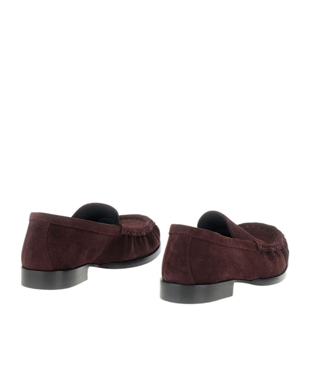 Dries Van Noten Brown Ruched Loafers