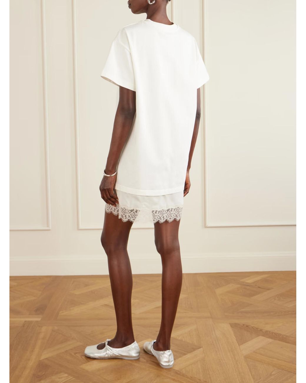 Staud White Grier Mini Dress