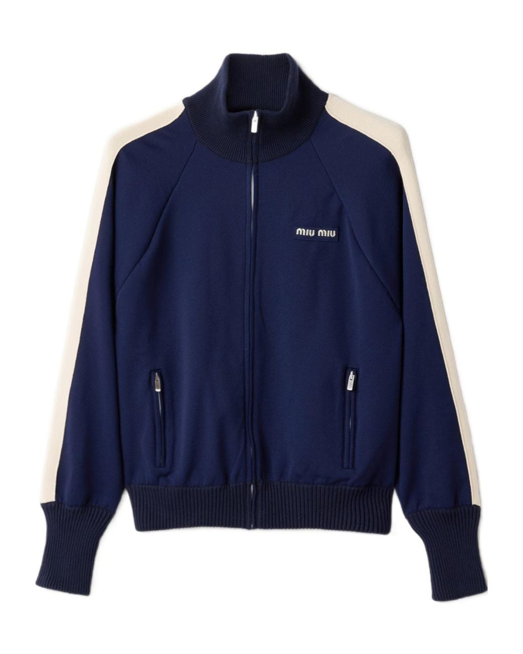 Miu Miu Blue Technical Fabric Jacket
