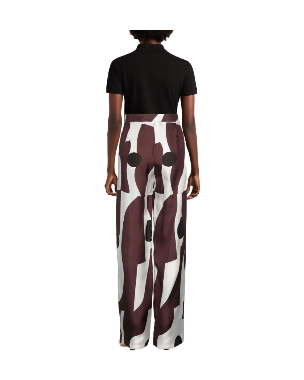 Max Mara Purple Wideleg Pants