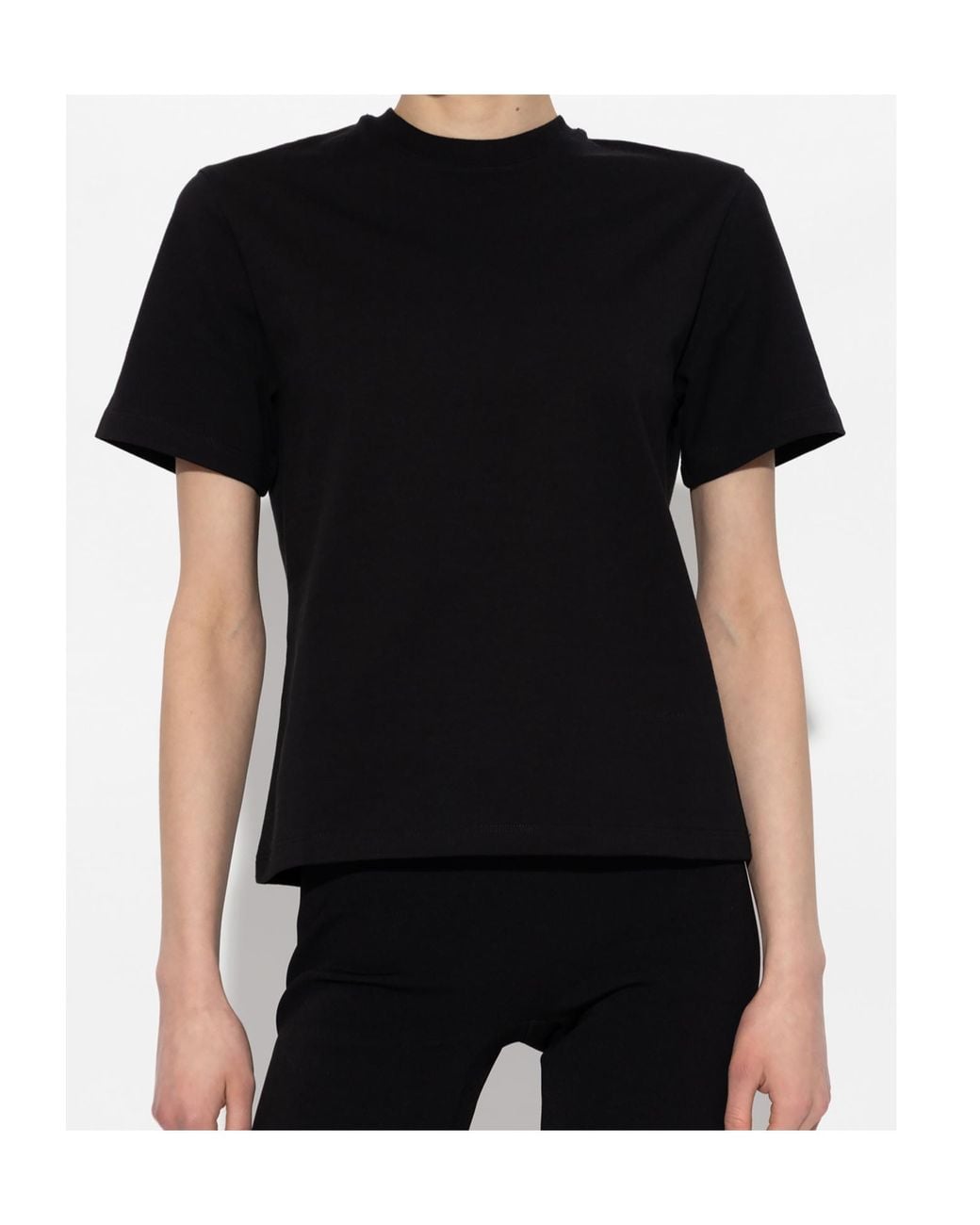 Ferragamo Black Ferragamo Short Sleeved Crewneck T-Shirt
