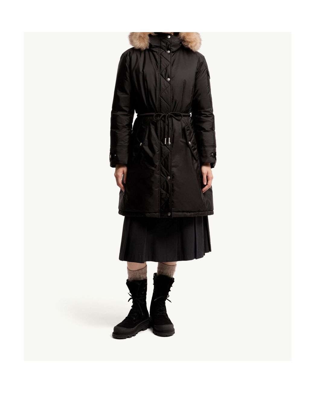 Moncler Black Moustique Hooded Down Jacket