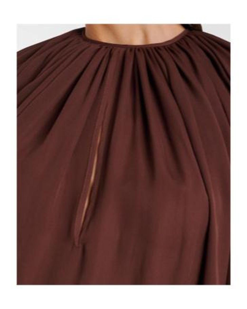 Johanna Ortiz Brown Silk Georgette Blouse