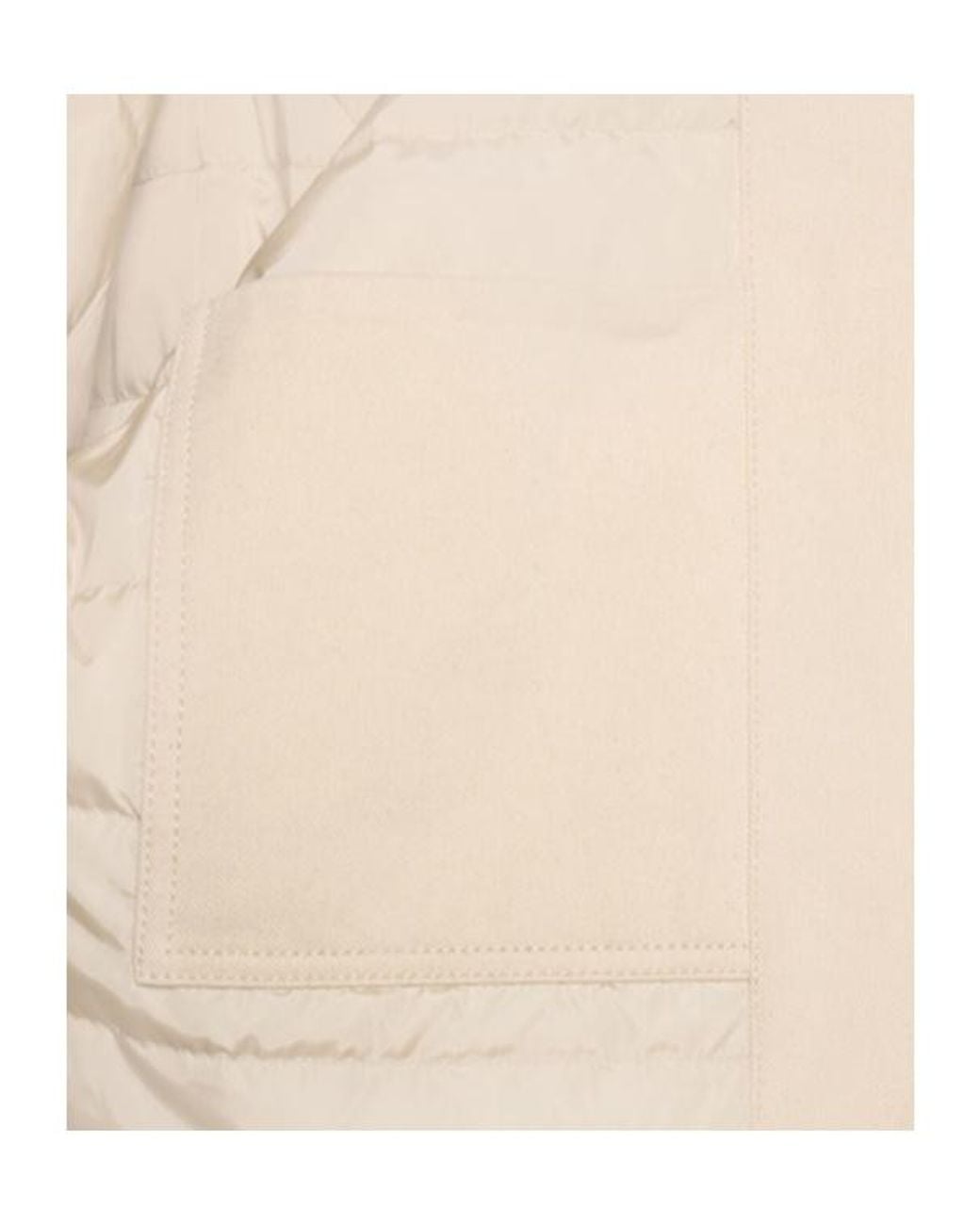 Moncler Natural Cotton Denim Down Jacket for men