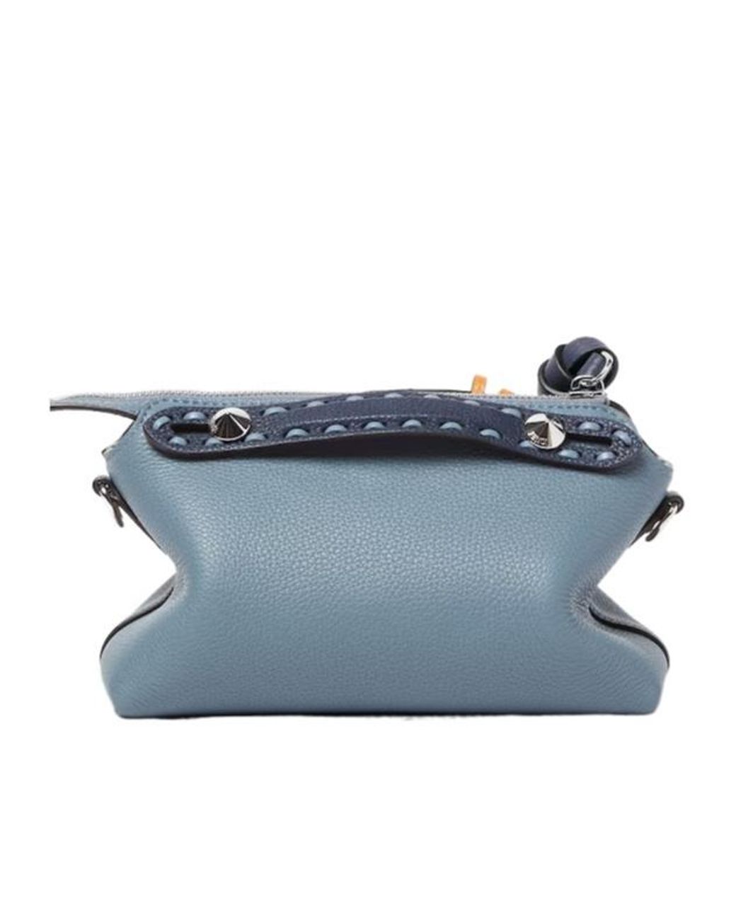Fendi Blue By The Way Selleria Mini Tote Bag
