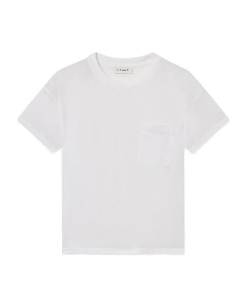 FRAME White Short-Sleeved T-Shirt for men