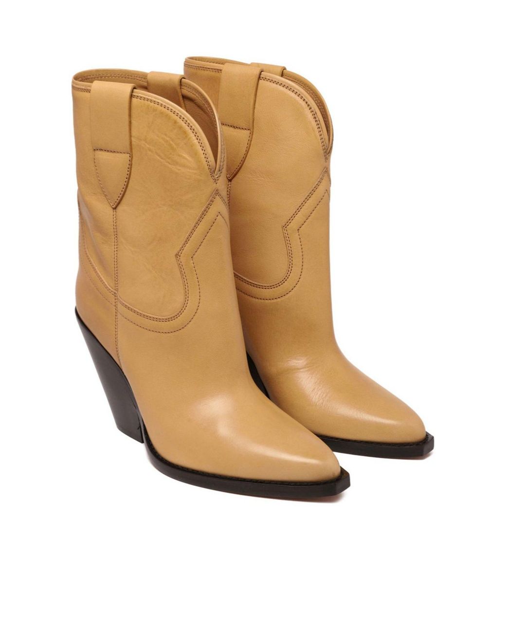 Isabel Marant Natural Western Ankle Boots
