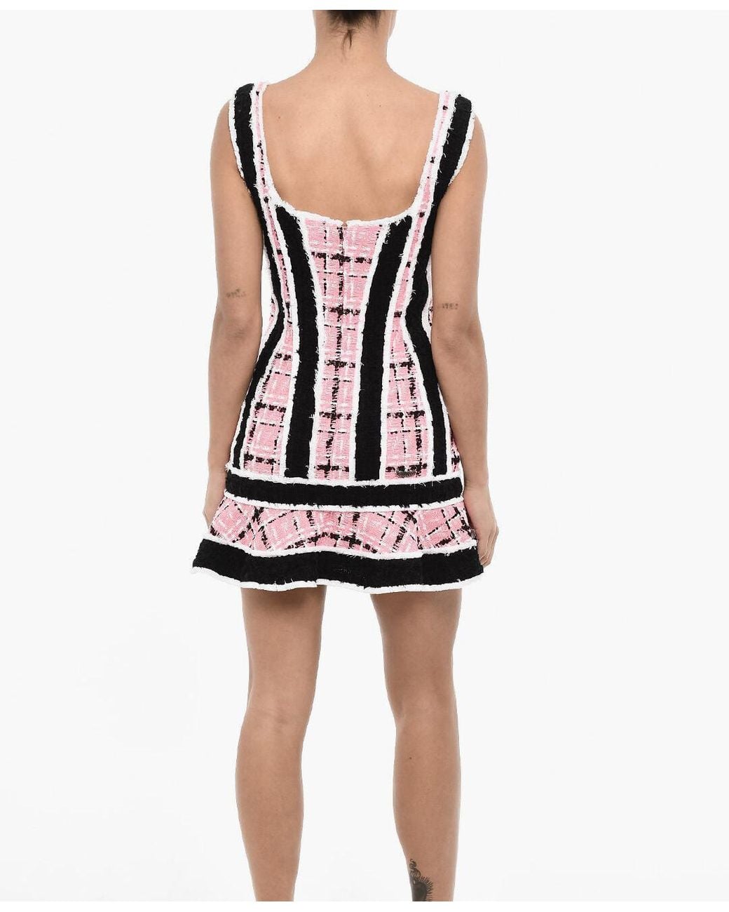DSquared² Multicolor Mini Dress With Flared Hem