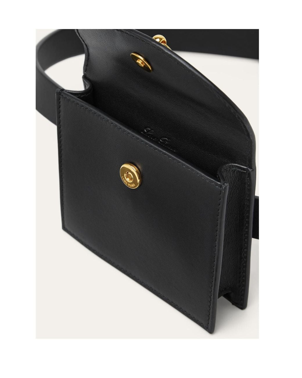 Loro Piana White Extra Pochette Belt Fanny Pack