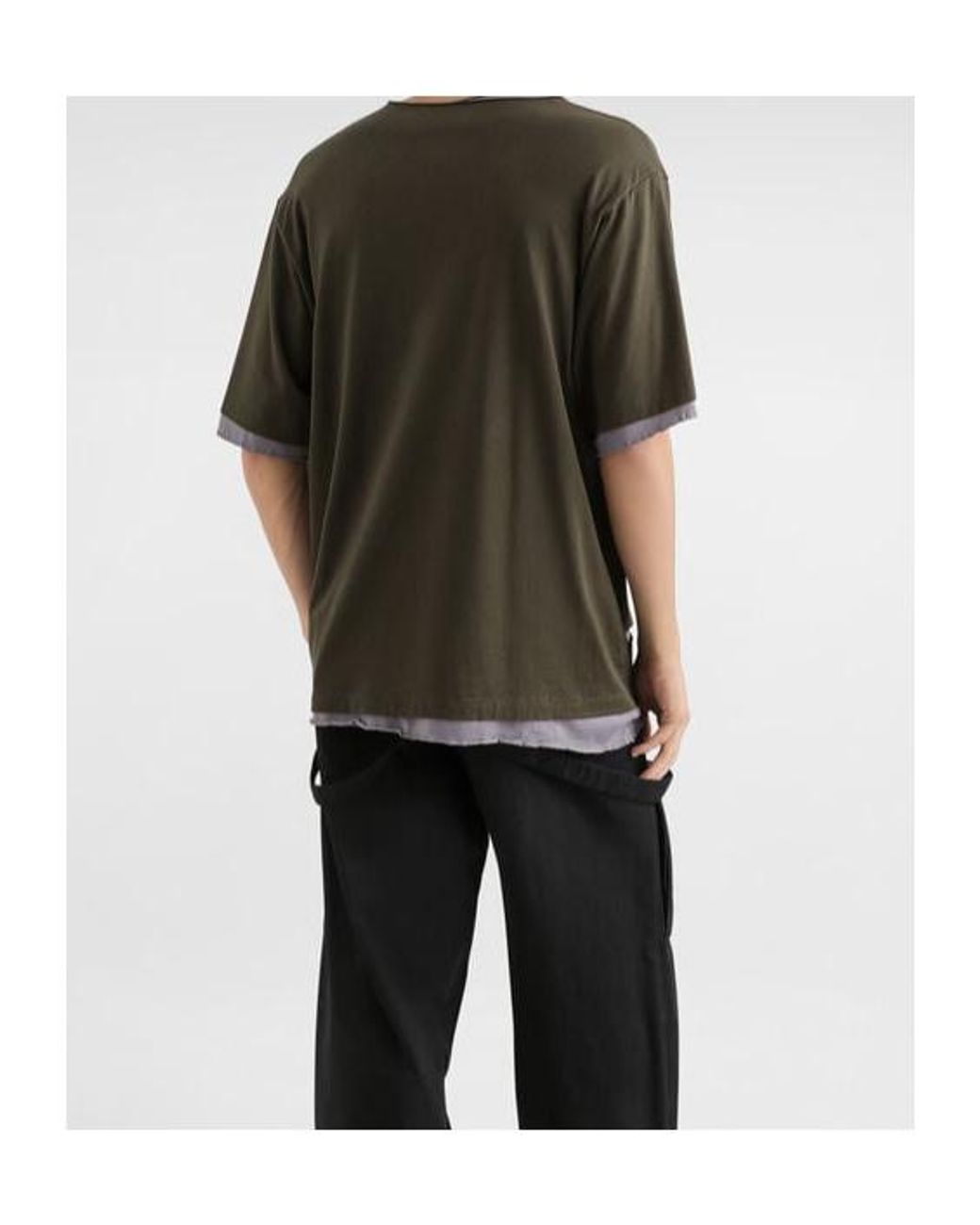 Dolce & Gabbana Green Double Layered T-Shirt for men