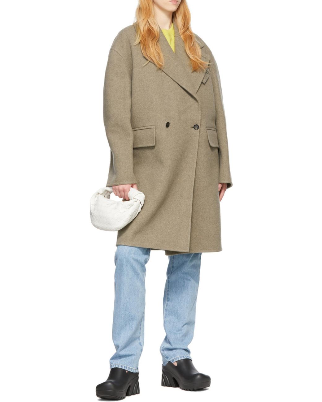 Bottega Veneta White Jodie Mini Tote Bag