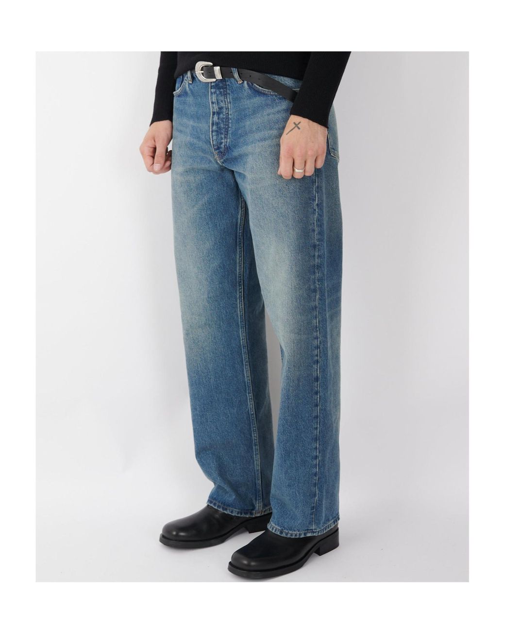 sunflower Blue Belt Loop Jeans for men