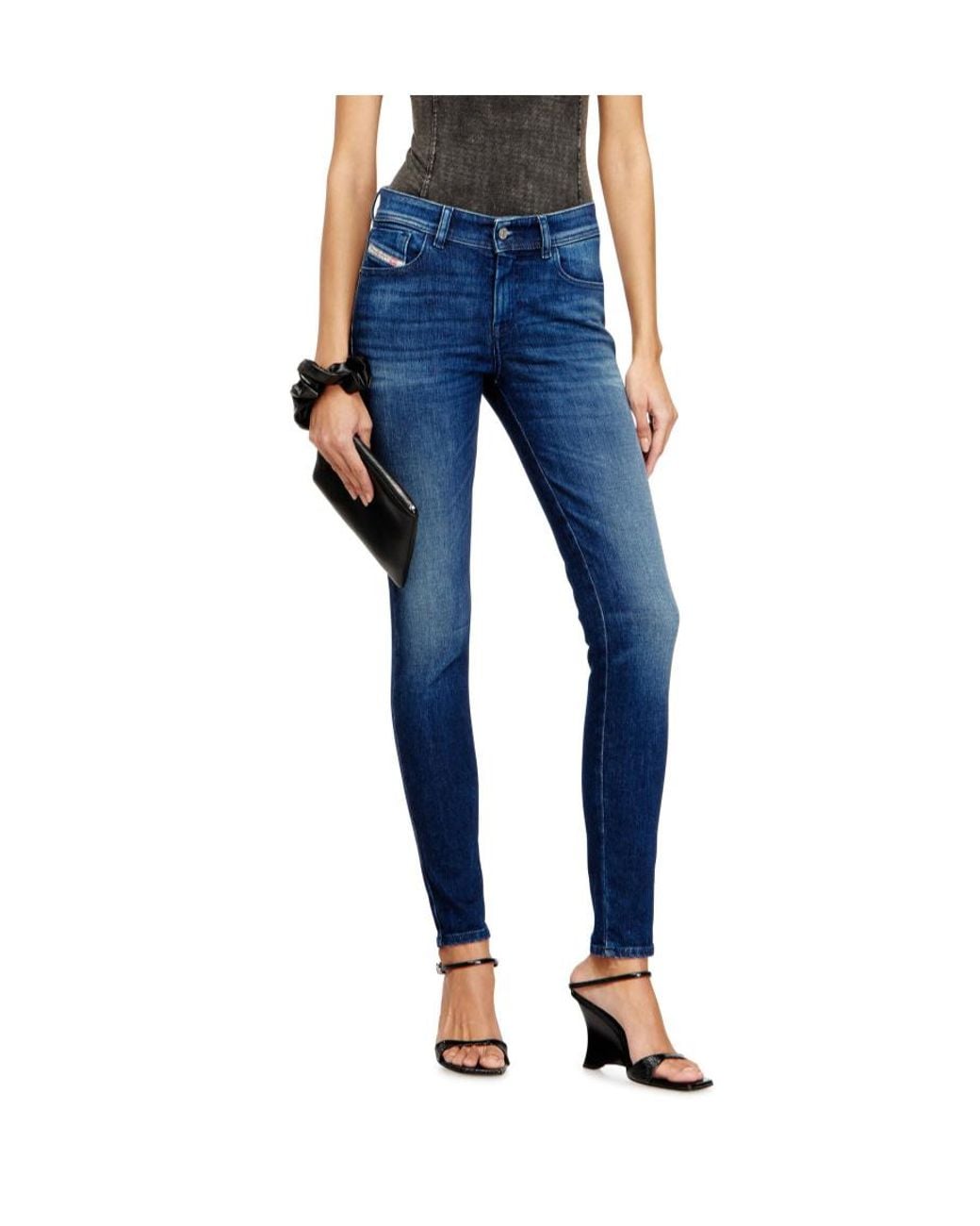DIESEL Blue 2017 Slandy 09N12 Skinny Jeans