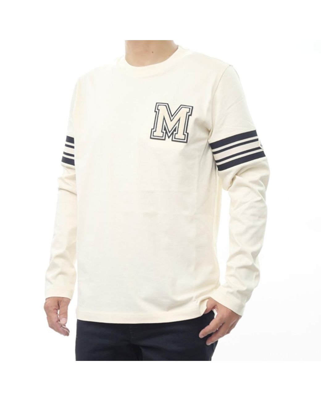 Moncler White Long-Sleeved T-Shirt for men