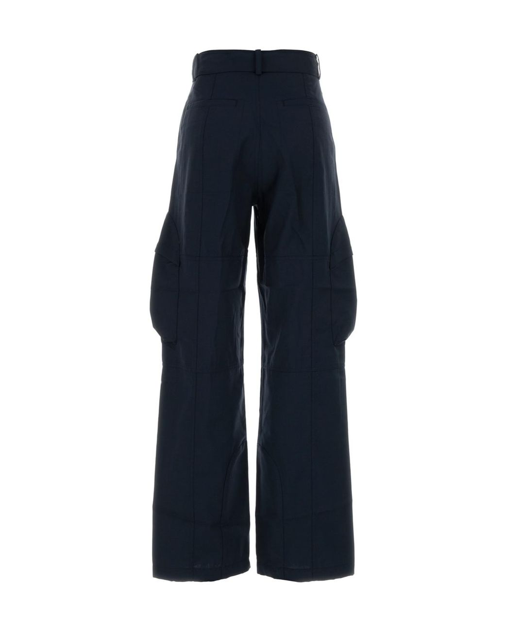 Frankie Shop Blue Wide-Leg Casual Trousers
