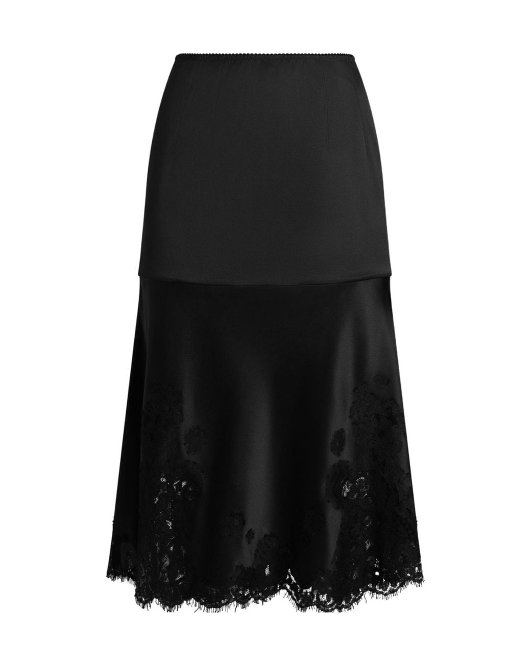 Dolce & Gabbana Black Pleat Detailed Mini Skirt