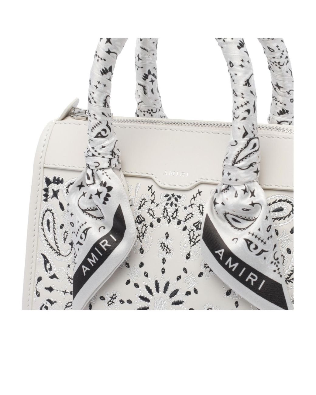 Amiri White Bandana Micro Triangle Handbag
