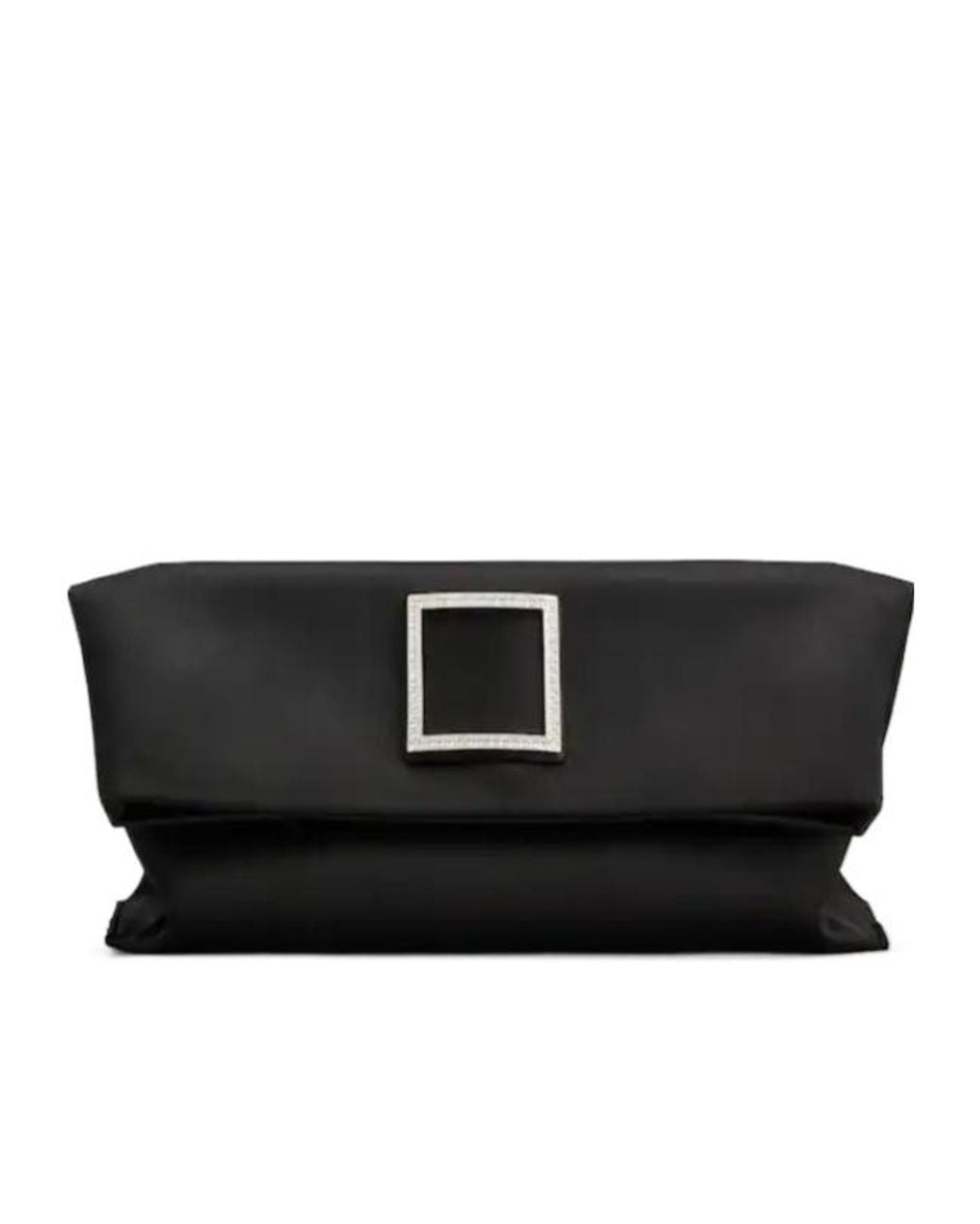 Roger Vivier Black Trompette Chain Clutch Bag