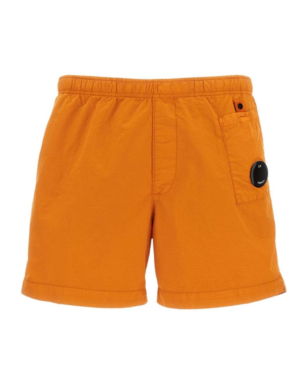 C P Company Orange Lens Detail Swim Shorts for men
