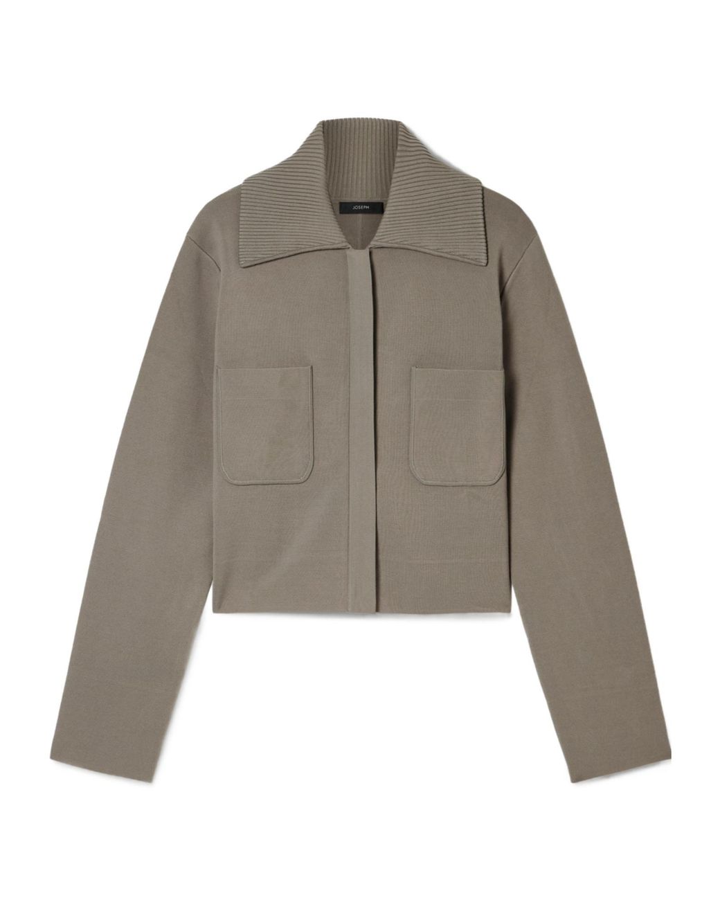 Joseph Gray Milano Cropped Stretch-Knit Jacket