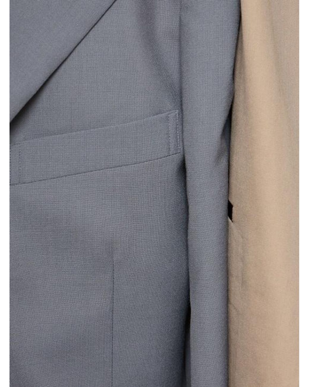 Comme des Garçons Natural Wool Double Blazer for men