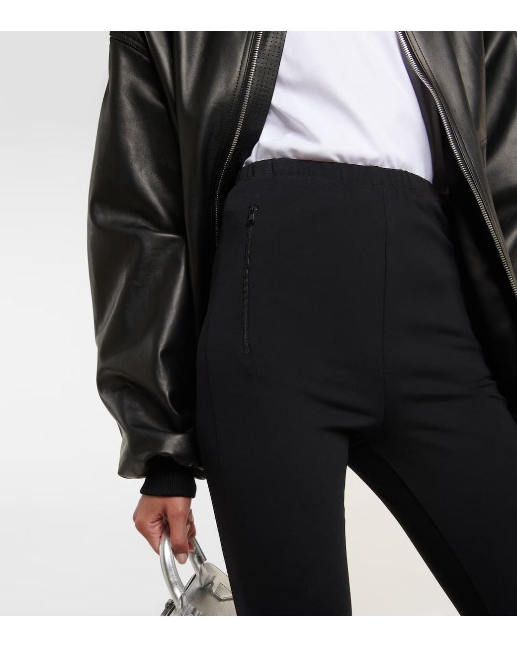Wardrobe NYC Black High-Waisted Skinny Casual Pants