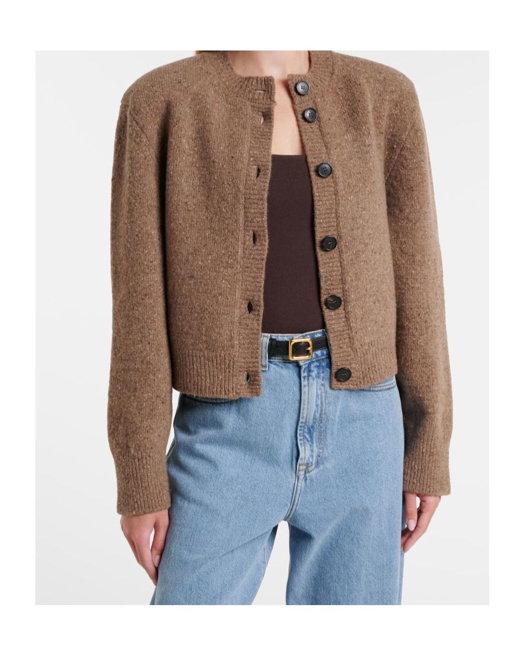 Rohe Brown Wool Cardigan