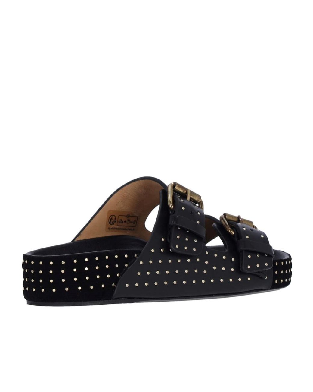 Isabel Marant Black Embellished Slip-On Sandals