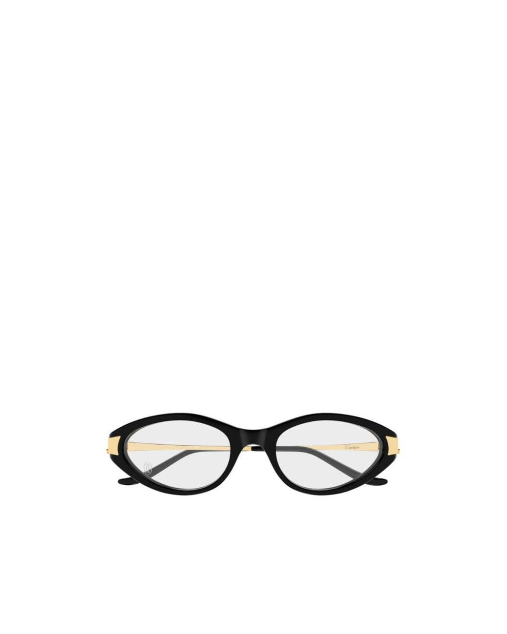 Cartier White Cat Eye Frame Glasses