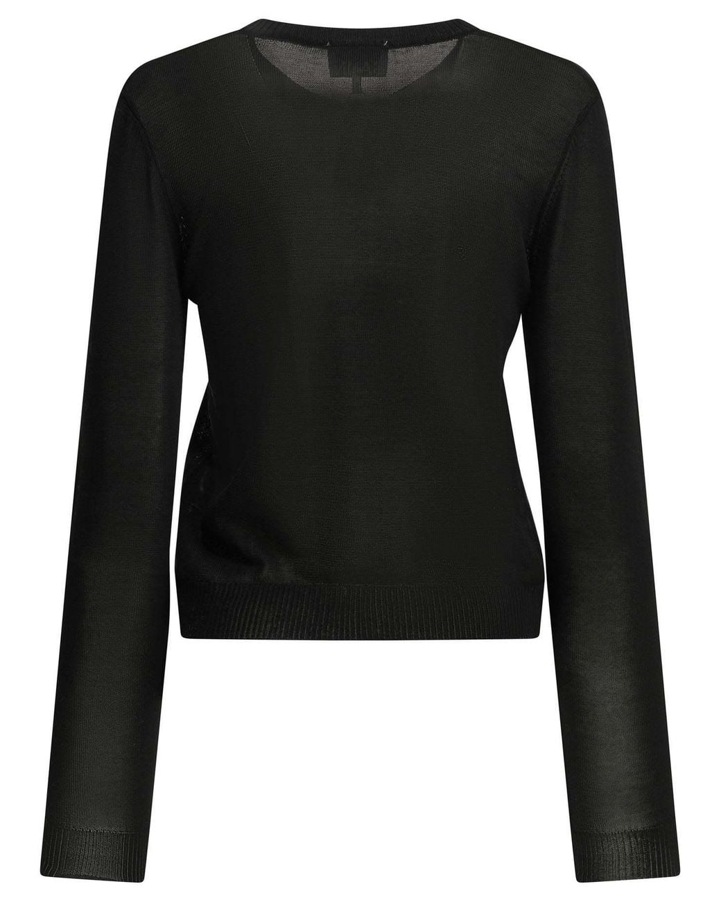 Ganni Black Argyle Buttoned Cardigan