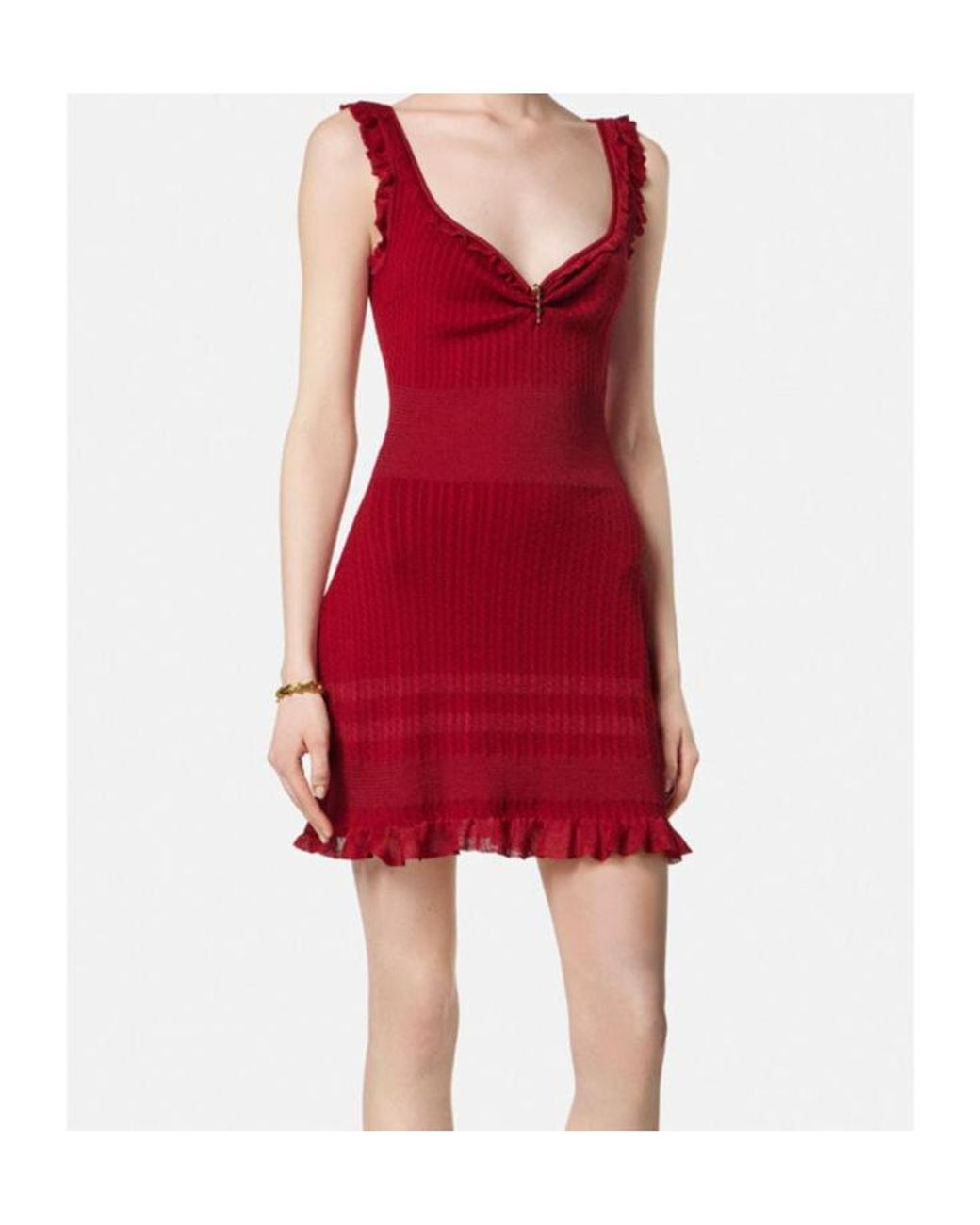 Versace Red Short Dresses